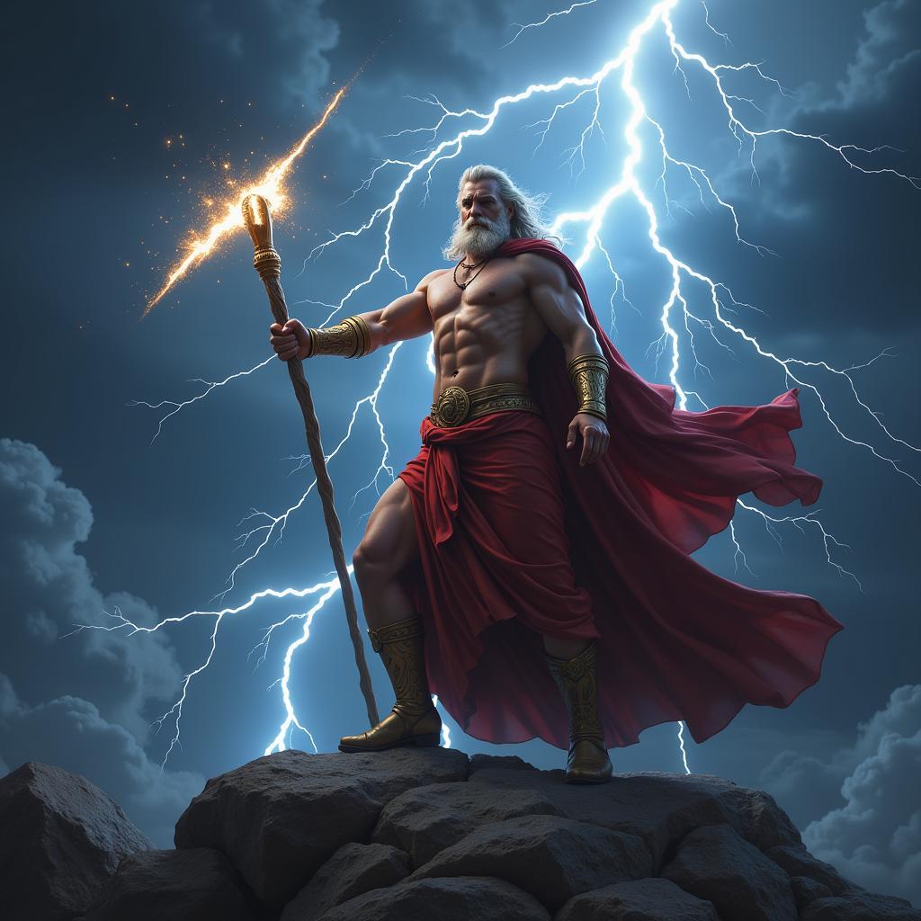 Zeus sử dụng sấm sét