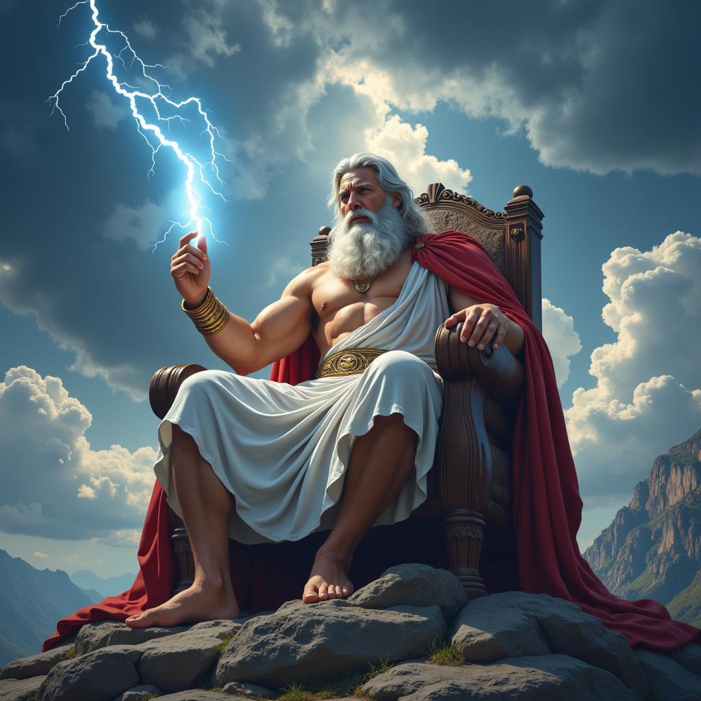 Zeus - Thần Tối Cao Cầm Sấm Sét Ngự Trị Trên Đỉnh Olympus