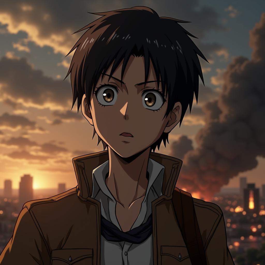 Eren Yeager trong Attack on Titan season 4, đối mặt với số phận và cuộc chiến tối thượng.