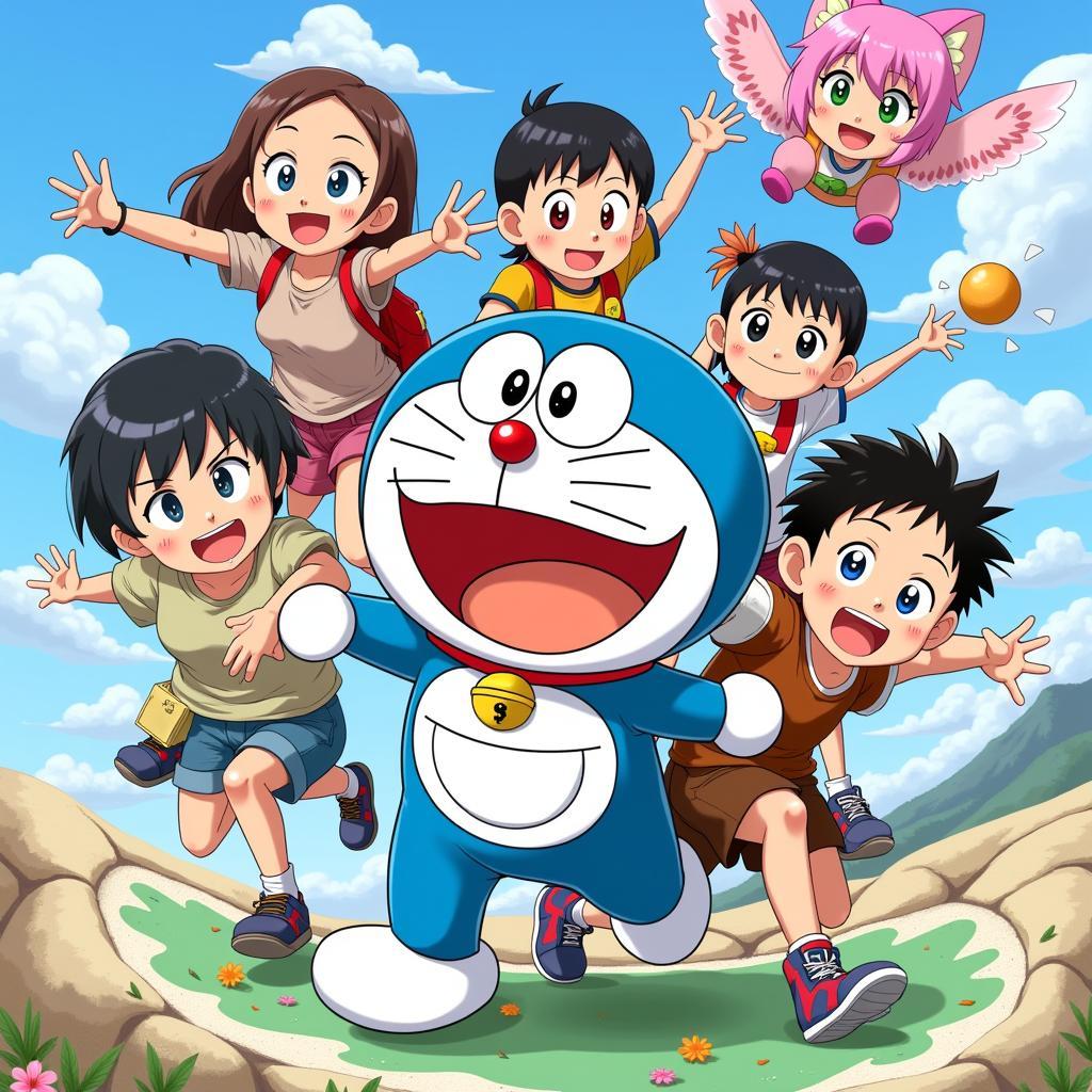 Đội quân Doraemon đặc biệt tập 7 nhóm bạn