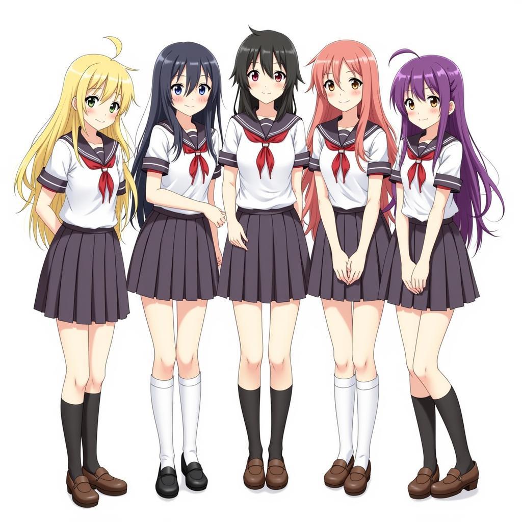 Năm chị em nhà Nakano trong Gotoubun no Hanayome