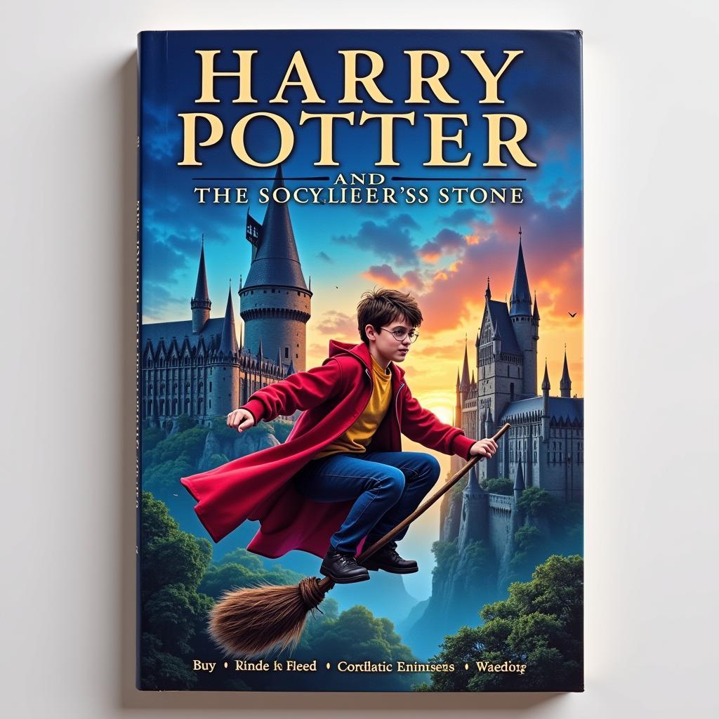 Harry Potter và Hòn Đá Phù Thủy - Bìa sách minh họa