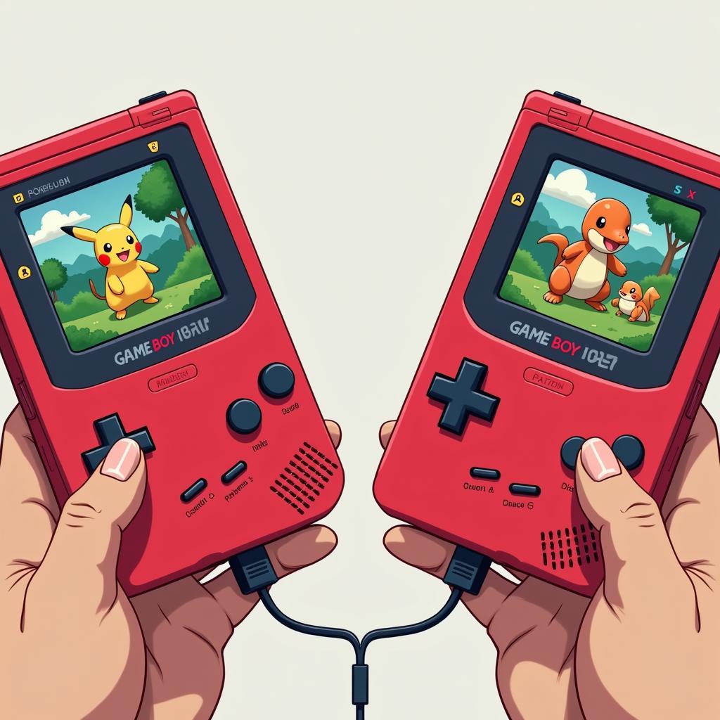 Kết nối và trao đổi Pokemon trong Red