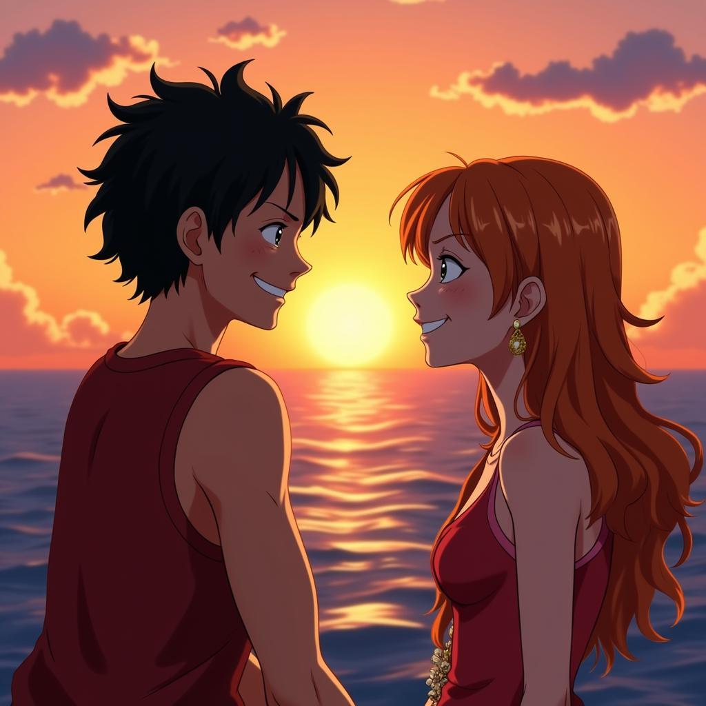 Luffy và Nami - Tình bạn vững chắc