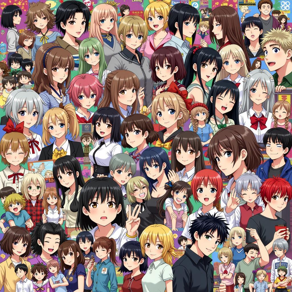 The world of diverse manga series