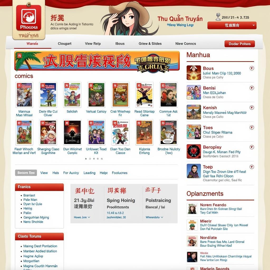 Thu Quán Truyện - Website truyện tranh manhua