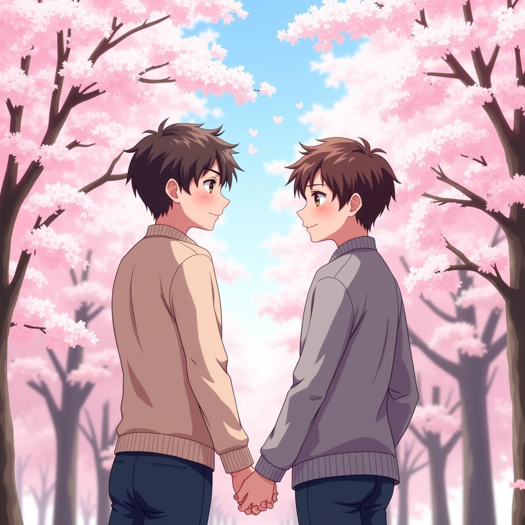 Hình ảnh minh họa truyện tranh gay anime học đường