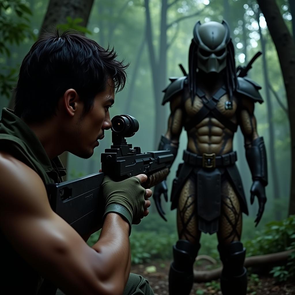 Cuộc đối đầu nghẹt thở giữa con người và Predator