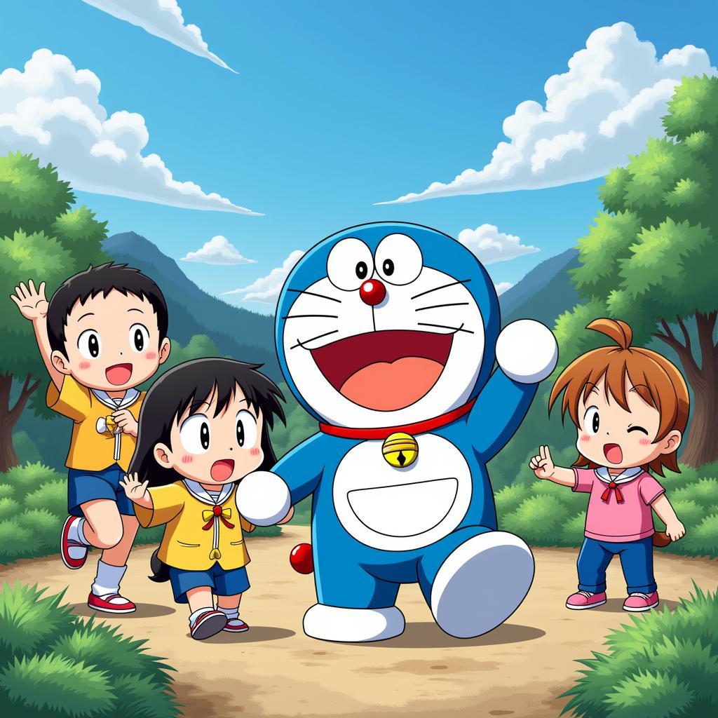 Doraemon và nhóm bạn trong một chuyến phiêu lưu