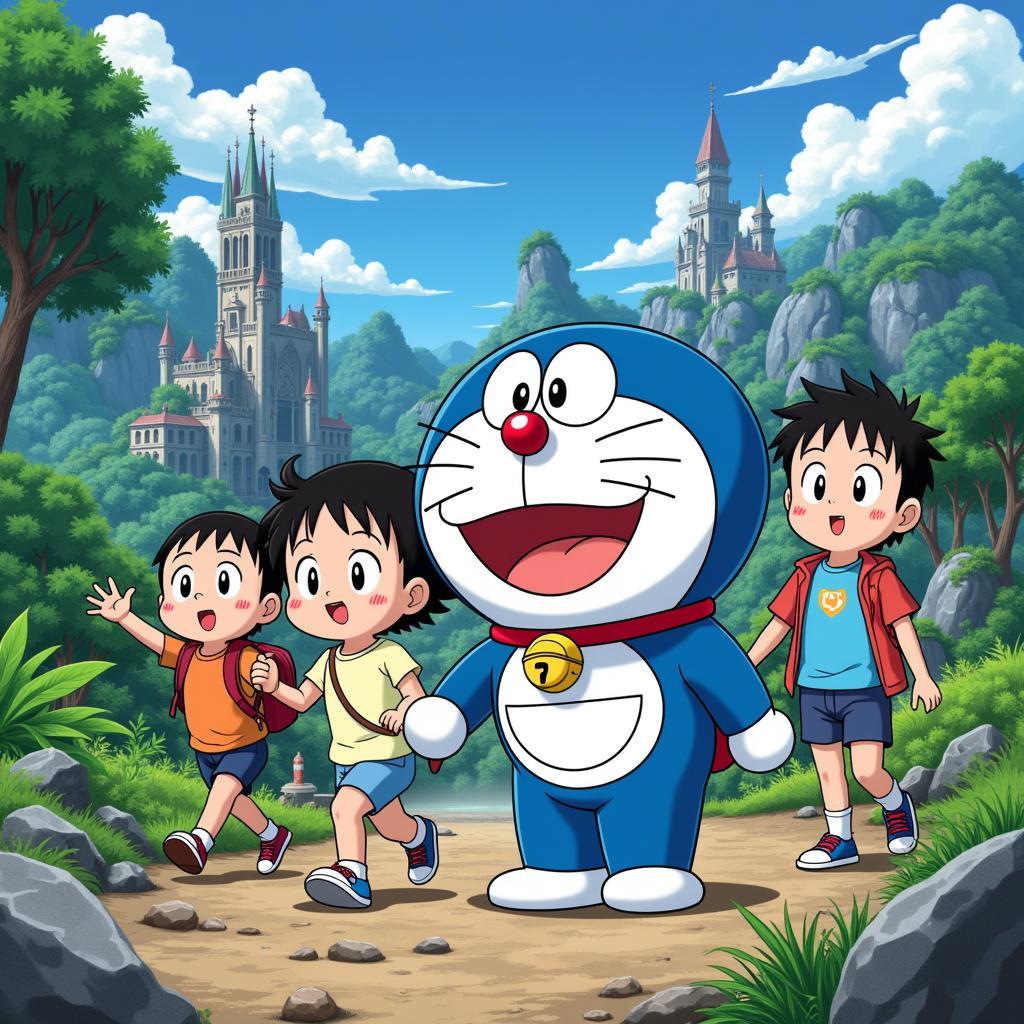 Doraemon và nhóm bạn trong một chuyến phiêu lưu kỳ thú