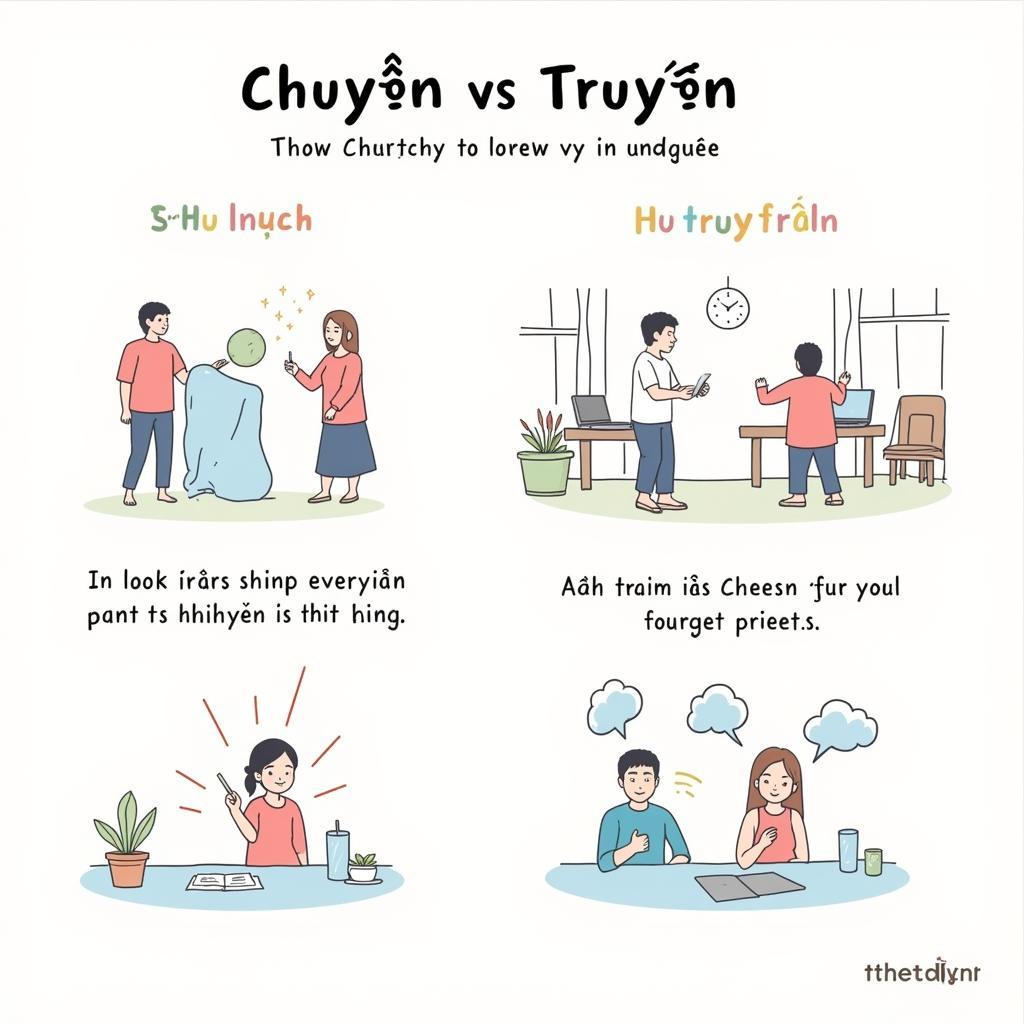 Kết luận về sự khác biệt giữa "chuyện" và "truyện"