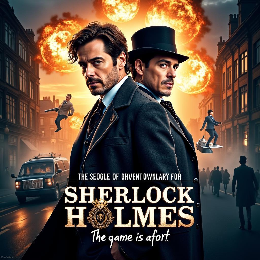 Hình ảnh poster phim chuyển thể Sherlock Holmes nổi tiếng