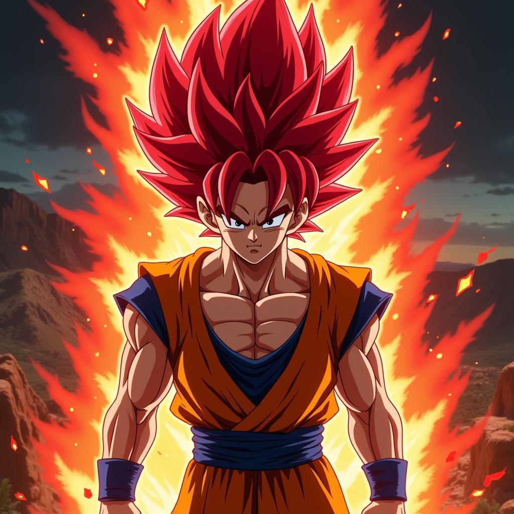 Super Saiyan 4 Goku biến đổi