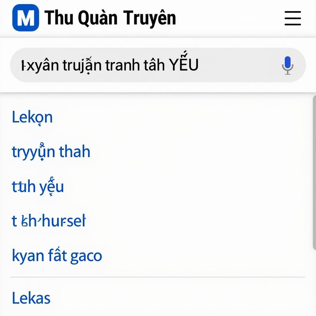 Tìm kiếm truyện tranh tình yêu trên Thu Quán Truyện