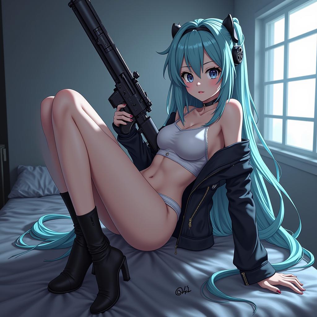 Hình ảnh Sinon trong truyện hentai Sword Art Online