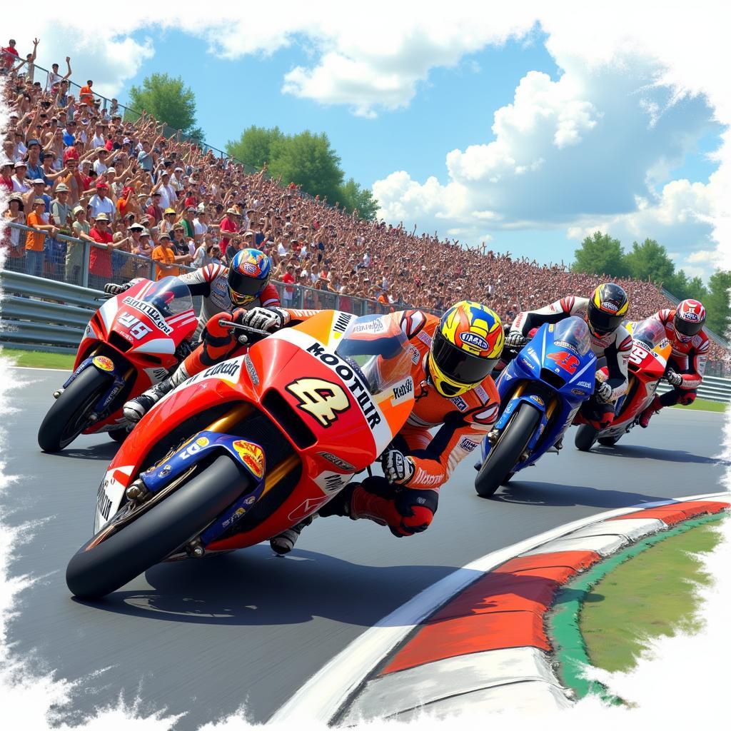 Màn rượt đuổi nghẹt thở trong MotoGP