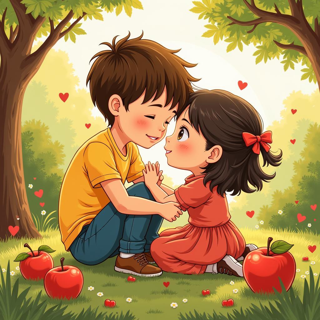 Hình ảnh kỷ niệm đáng nhớ trong truyện You Are The Apple Of My Eye